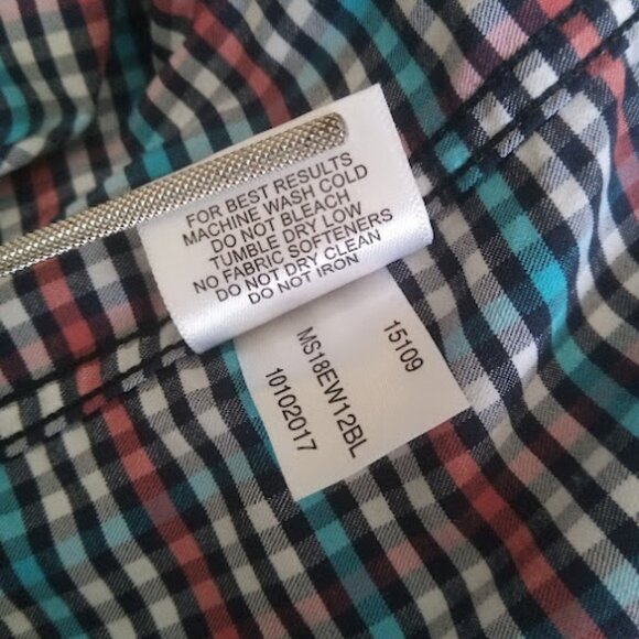 PETER MILLAR | Summer Comfort Performance Sport Blue Pink Button Down Shirt L - Picture 11 of 13